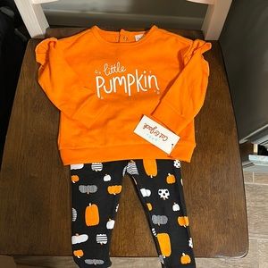 Cat and Jack Little Pumpkin set